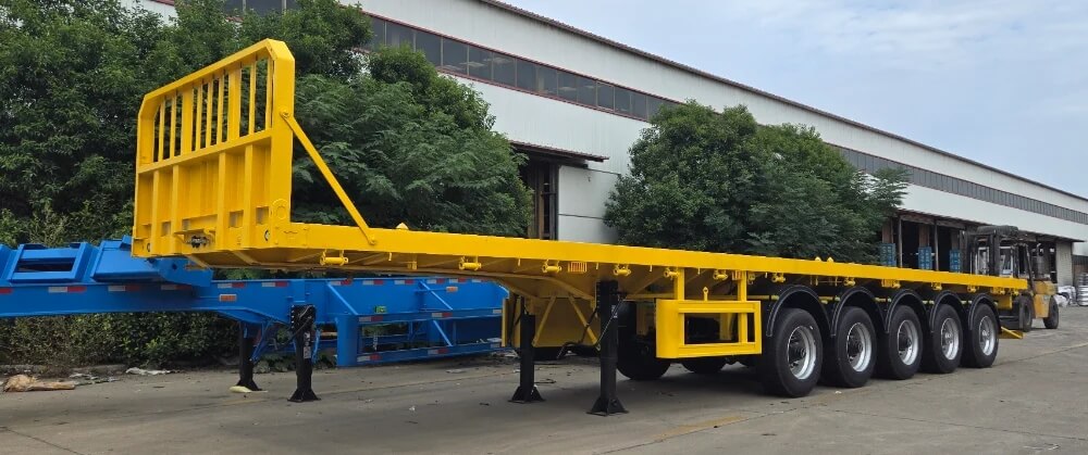 5 axles flatbed semi trailer 5 axles flatbed semi trailer