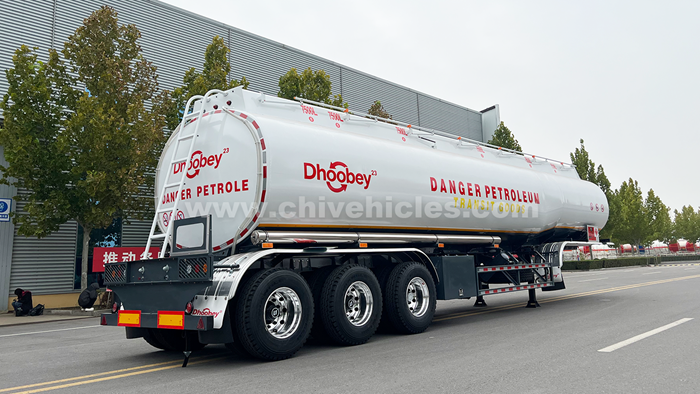 3 axles aluminum alloy tanker trailer