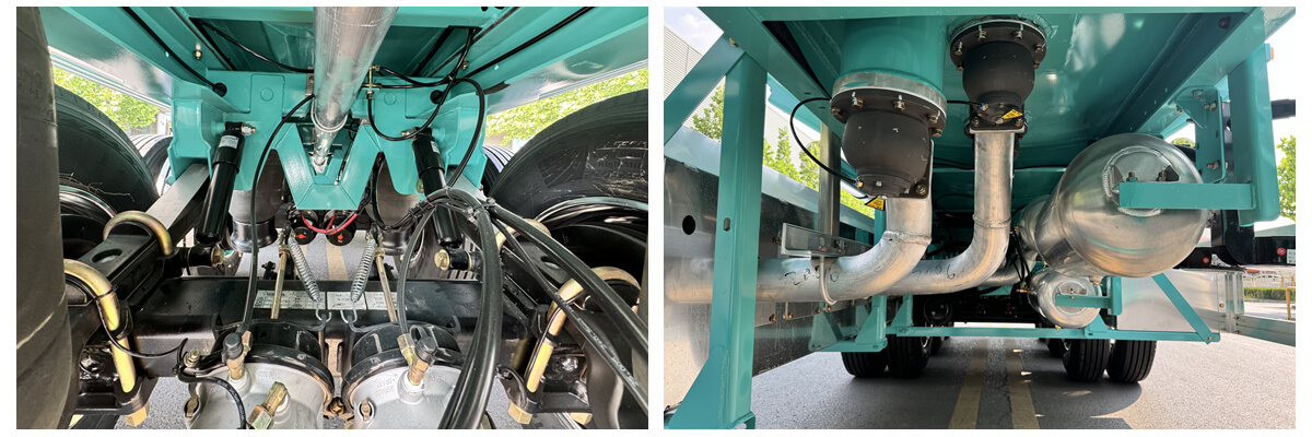 Oil tanker trailer chassis and safety valve