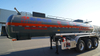 Hazardous chemical Tanker Trailer Carbon steel with 3 Axle