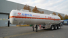 New 3 Axles 50000L Stainless Steel Fuel Oil Tank Tanker Semi Trailer