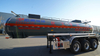Hazardous chemical Tanker Trailer Carbon steel with 3 Axle