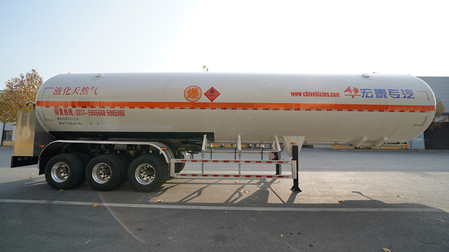 LNG Tanker Semi Trailer for Gas Tank Truck