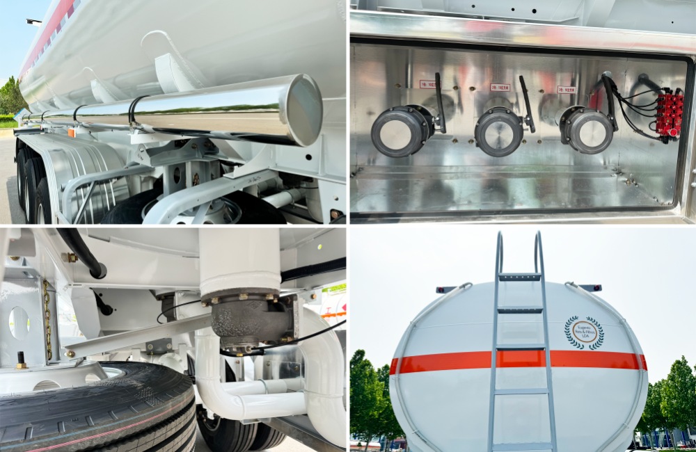 Oil tank trailer drain valve