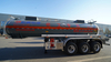 Hazardous chemical Tanker Trailer Carbon steel with 3 Axle
