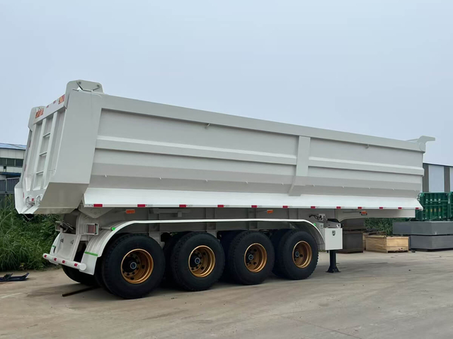 4 Axles 70 Ton Dump Trailer For Sale