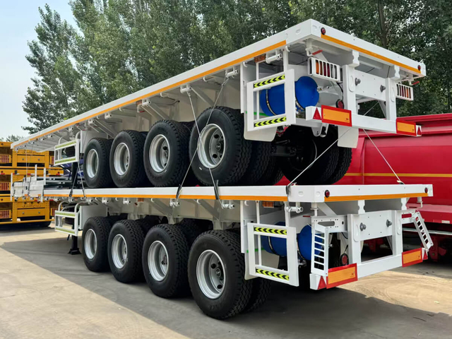 4 Axles Flatbed Trailer For Sale
