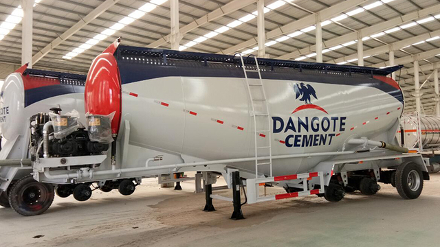 Carbon Steel Bulk Cement Tanker Trailer for Sale