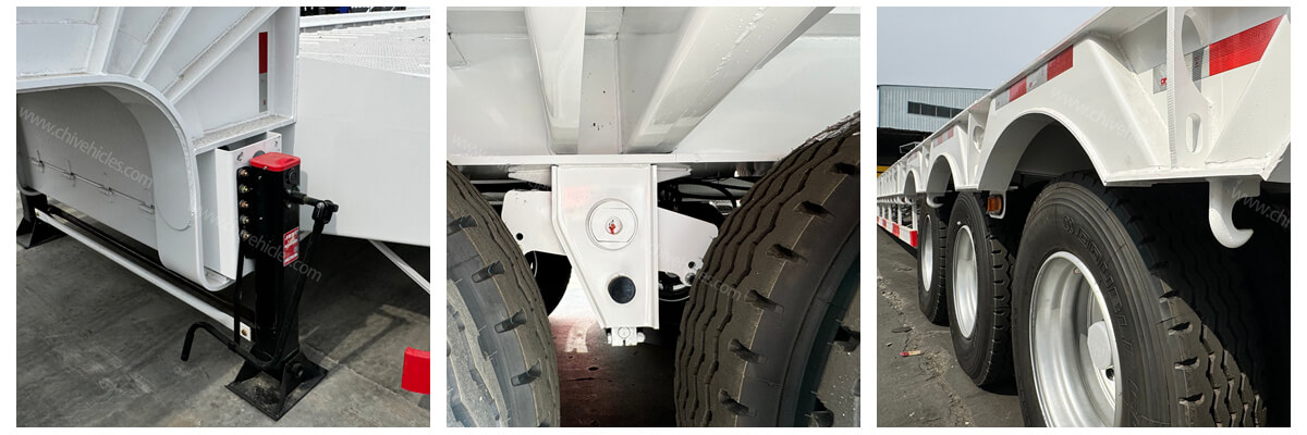 lowbed semi trailer