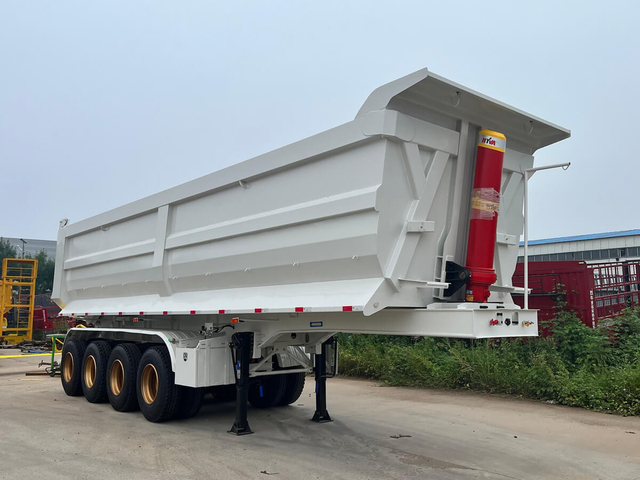 4 Axles 70 Ton Dump Trailer For Sale