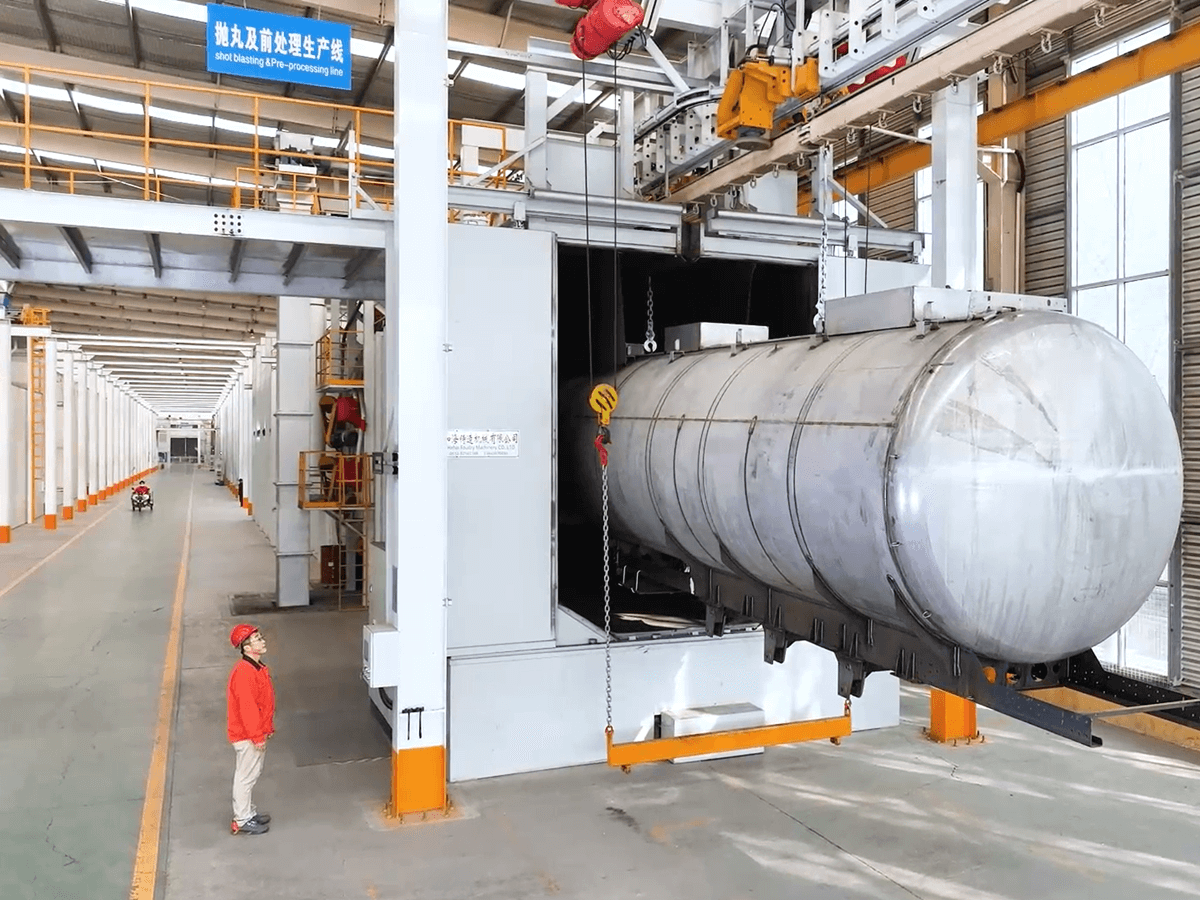  Intelligent powder spraying and painting workshop 