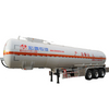 3 AXLES Oil Fuel Diesel 45000 Liters Gasoline Stainless Steel Tank Truck Semi-trailer