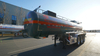 Hazardous chemical Tanker Trailer Carbon steel with 3 Axle