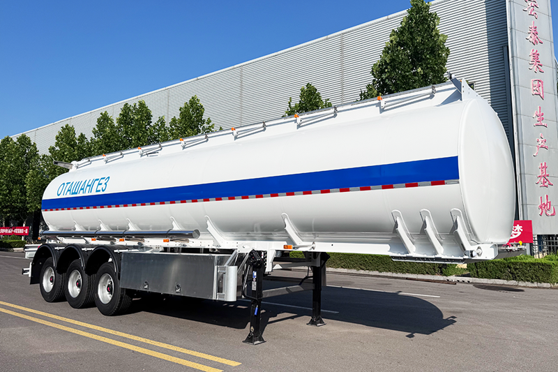 tri axle aluminum diesel tanker trailer
